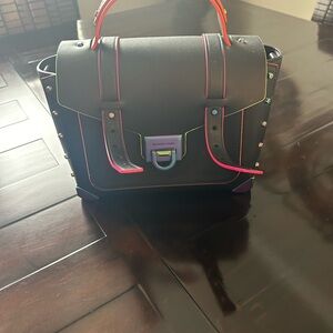 Michael Kors Black Handbag with Colorful Accents